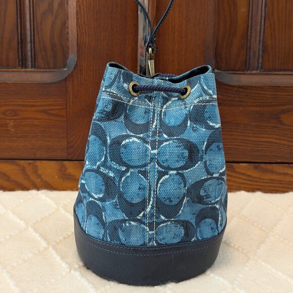 Coach Denim Bucket Mini Wristlet/bag - Picture 1 of 10